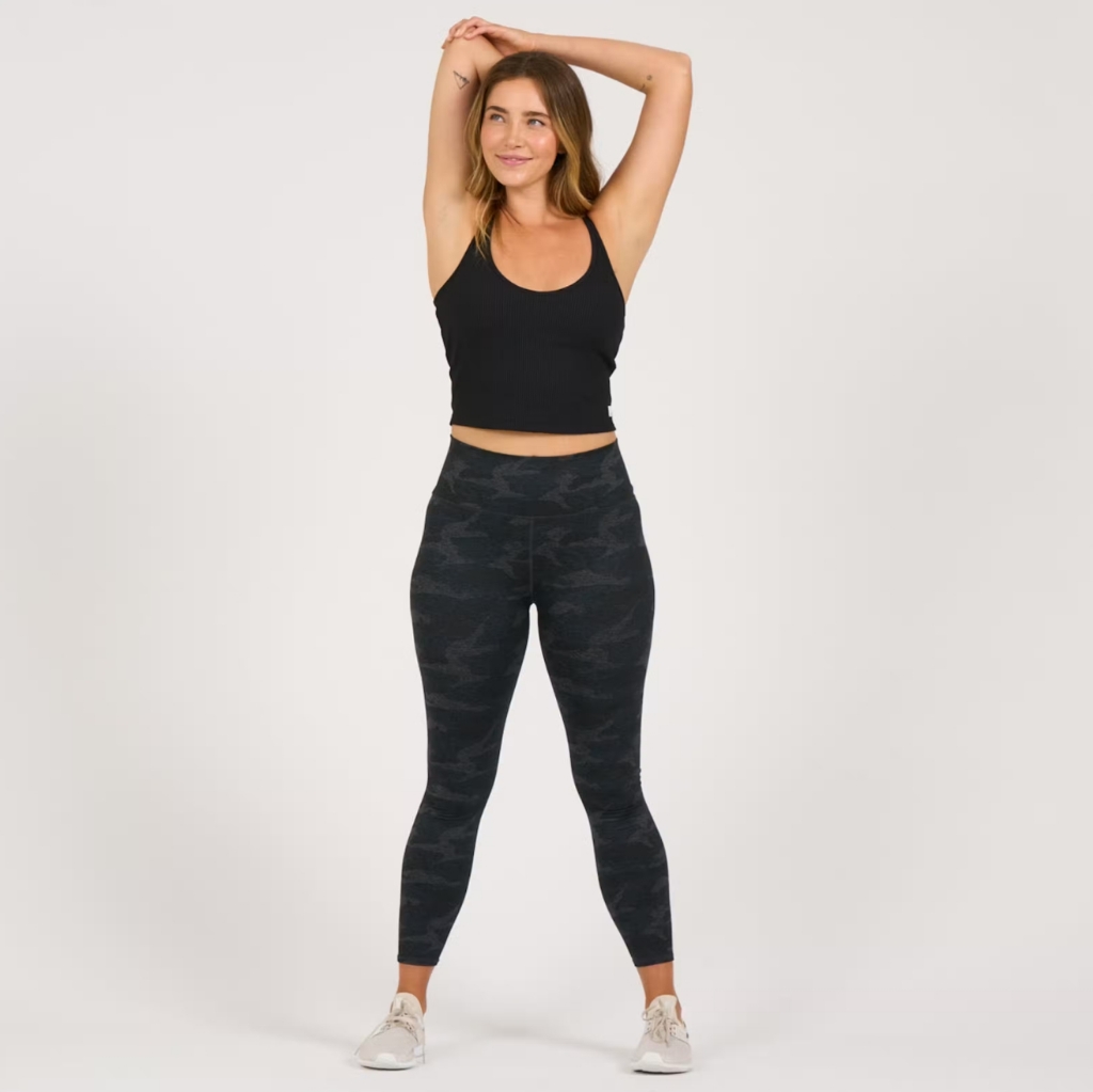 Vuori Rib Crop Tank Black